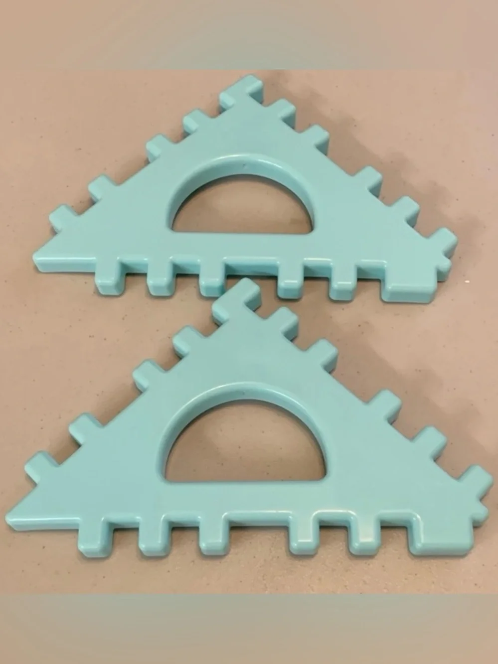 Vintage Little Tikes Waffle Blocks Roof Replacement Pieces Lot of 4 (Two Sizes)